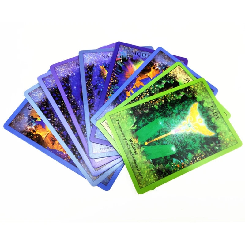 Crystal Angel Oracle Cards Family Party Board Game Divination Fate Full English 44 Cards Deck Tarot