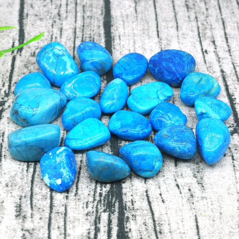 Natural Blue Turquoise Gravel Specimen Size Irregular Tumbled Stones Reiki Healing Crystals Quartzs Mineral Home Aquarium Decor