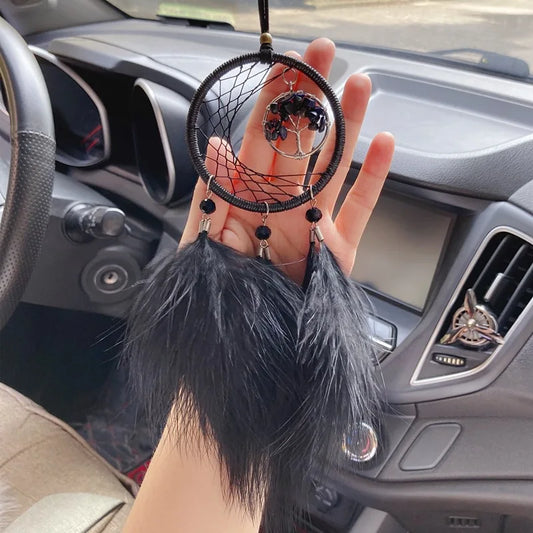 Dream Catcher Car Pendant Interior Car Pendant Feather Dream Catcher Car Pendant Decoration Girl's Gift Wall Pendant Gift