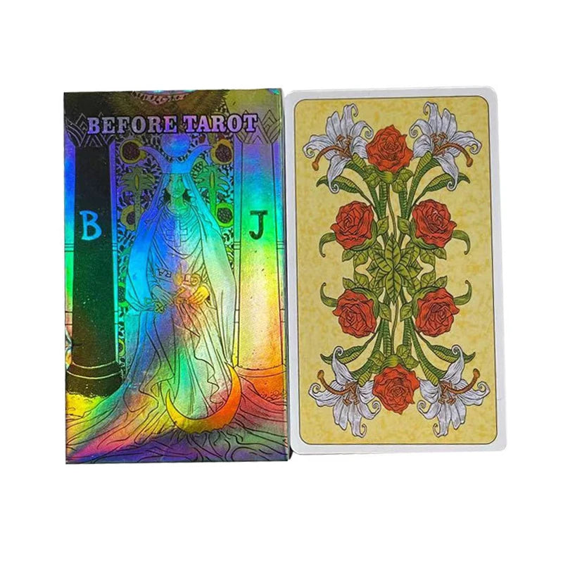 Before Tarot Cards Board Game Tarot Divination Deck 78 Sheet English PDF Guide Book Playing Card Oracle Wisdom Home Party Family