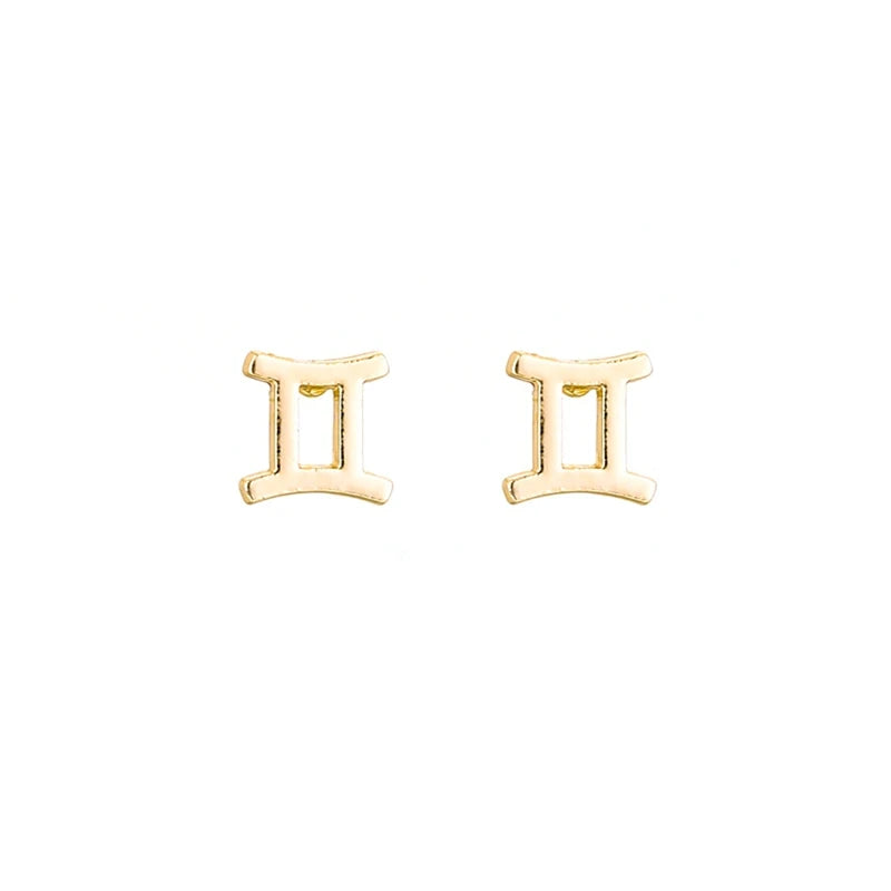 Todorova 12 Constellation Stud Earrings for Women Zodiac Sign Jewelry Astrology Leo Libra Aries Earrings Birthday Gifts