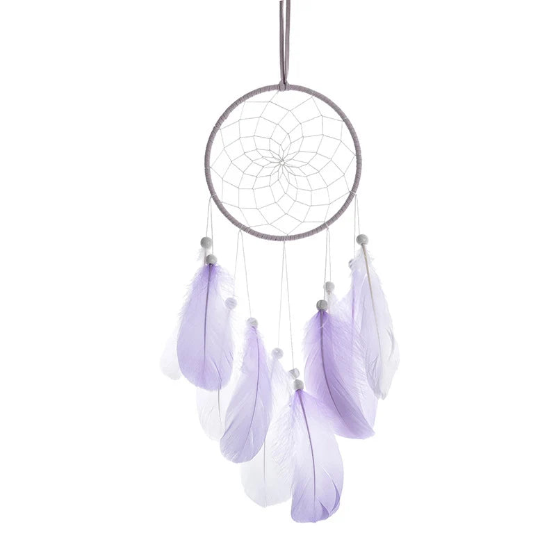 Dream Catcher Handmade Dreamcatcher Feather Wall Handmade Braided Wind Chimes Art For Wall Hanging Car Home Decoration Gifts