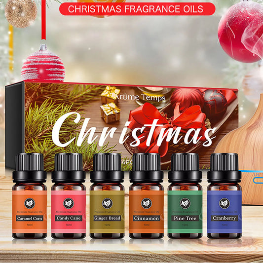 10ml 6 Bottles Aromatic Plant Fragrance Oil Aromatherapy Diffusers Freshening Air Relieve Stress Essential Oil