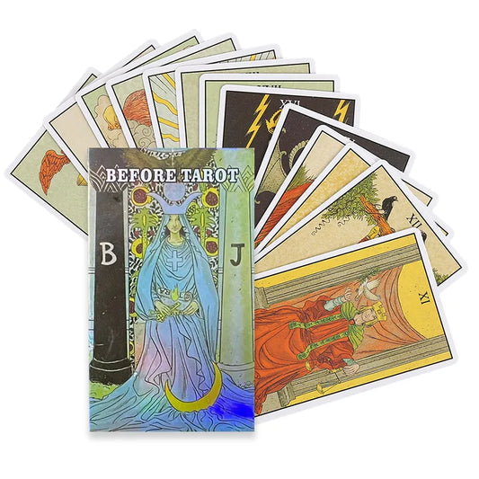 Before Tarot Cards Board Game Tarot Divination Deck 78 Sheet English PDF Guide Book Playing Card Oracle Wisdom Home Party Family