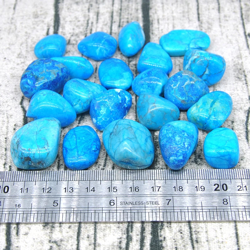 Natural Blue Turquoise Gravel Specimen Size Irregular Tumbled Stones Reiki Healing Crystals Quartzs Mineral Home Aquarium Decor