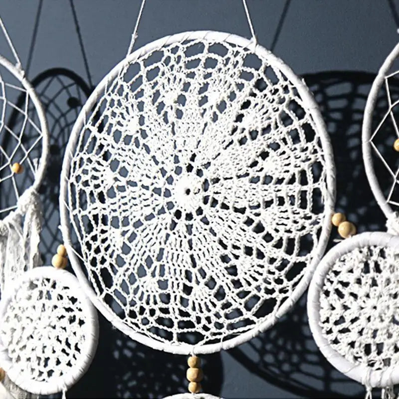 5pcs/set Dream Catchers Home Decor Boho Handmade Macrame Dream Catchers Wall Art Hangings Ornaments For Baby Room Nursery