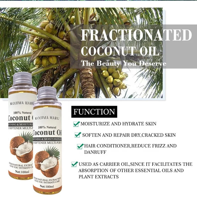 High Quality Coconut Oil Essential Oil,Made with Completely Natural Formula, Directly Applicable to Skin, with Health Benefits.