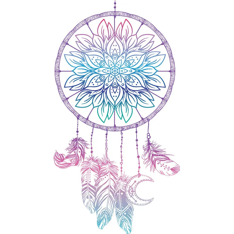 Sticker Decor Children's Room Purple Dream Catcher Easy to Paste Shop Doors/Windows/House/Office Home Living Decorate