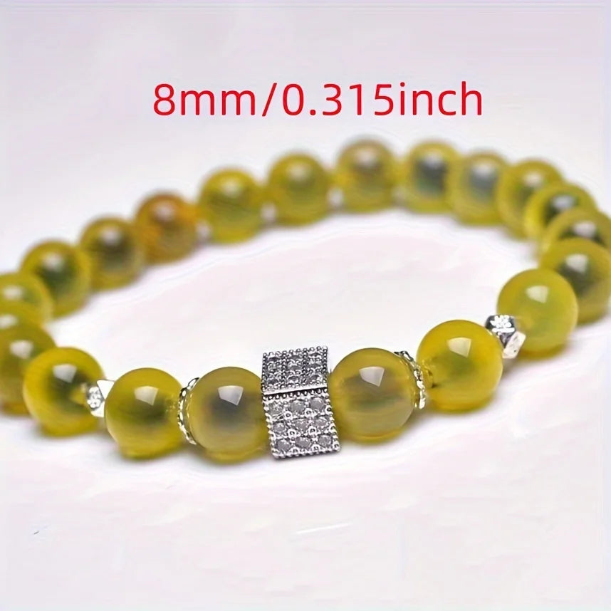 candy yellow agate bracelets home decoration spiritual healing crystal