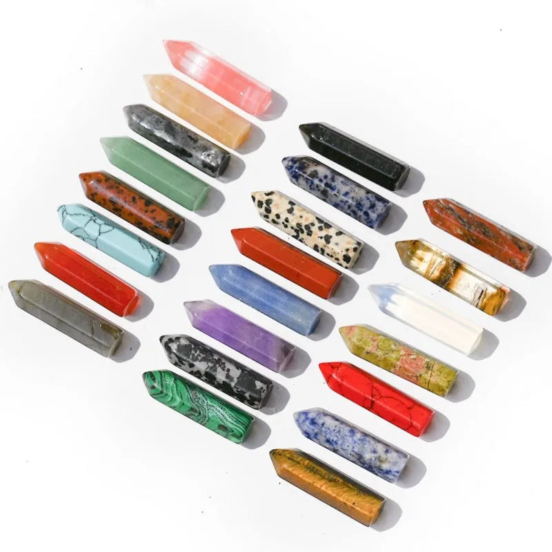 21pcs Nature Crystal Healing Stone 7 Chakra Balance Stone Spiritual Astrology Yoga Energy Reiki Healing Crystal Stone wholesale