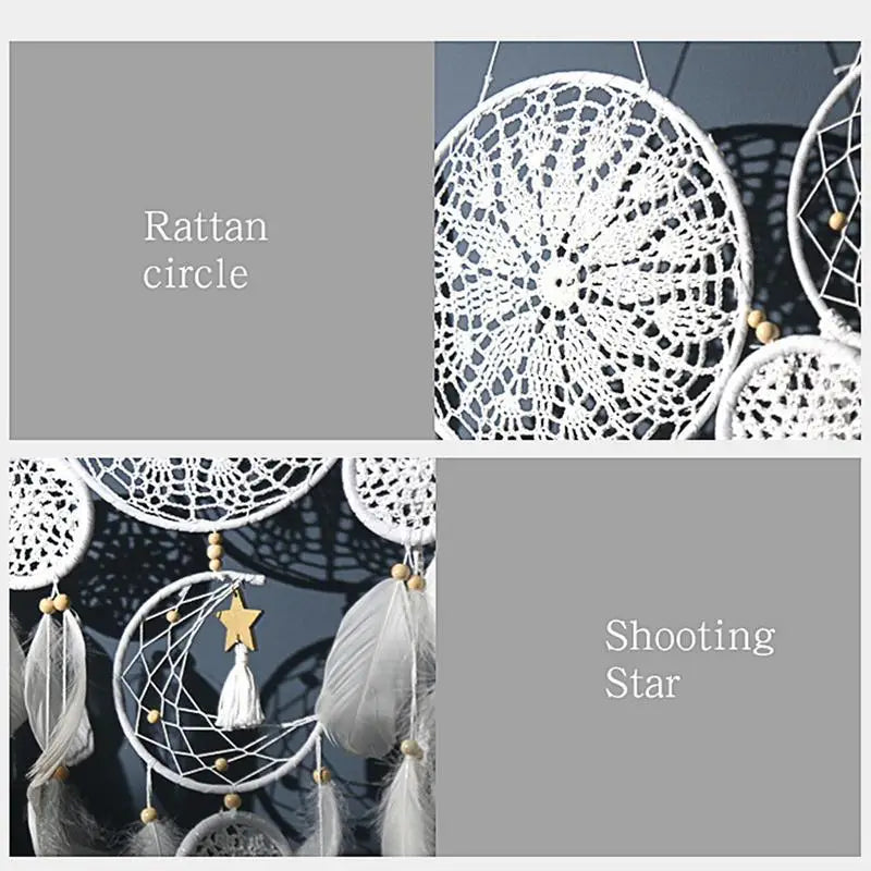 Dream Catchers Wall Hanging Dream Catchers Large Macrame Dream Catcher Wall Hanging White Boho Dream Catcher For Home Decoration