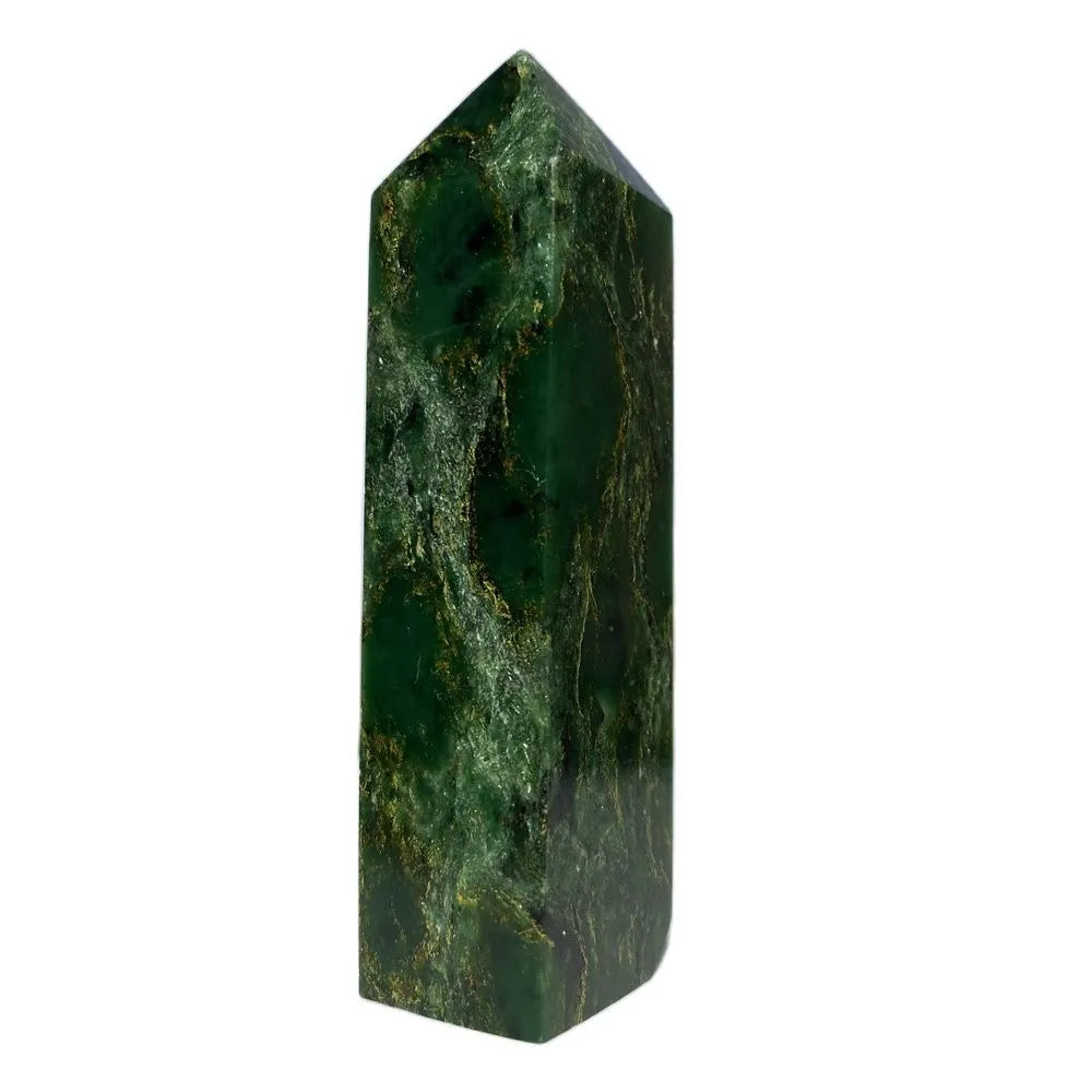 Natural Crystal Raw Gemstone Emerald Obelisk Wand Tower Healing Ornament Point Home Decoration  Energy Mineral Reiki  Gift Stone