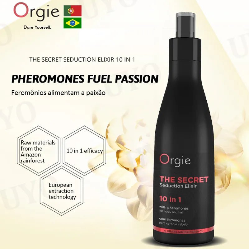 Orgie perfume 200ml Pheromone Women/Men Sex Passion Orgasm Body Emotions Spray Flirt perfume Attract Fresher Body Spray