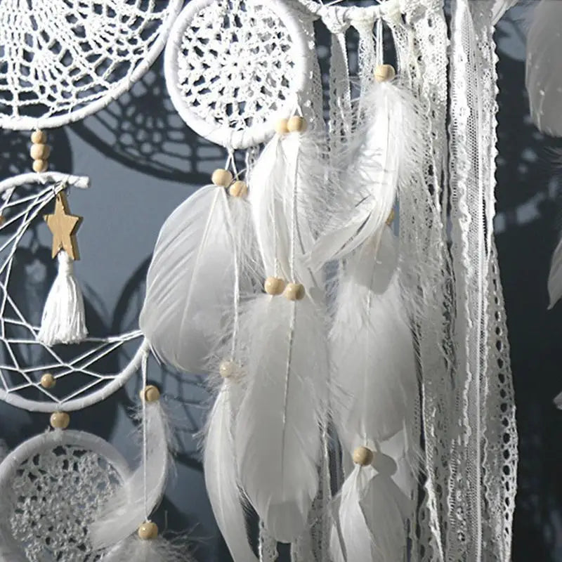 Dream Catchers Wall Hanging Dream Catchers Large Macrame Dream Catcher Wall Hanging White Boho Dream Catcher For Home Decoration