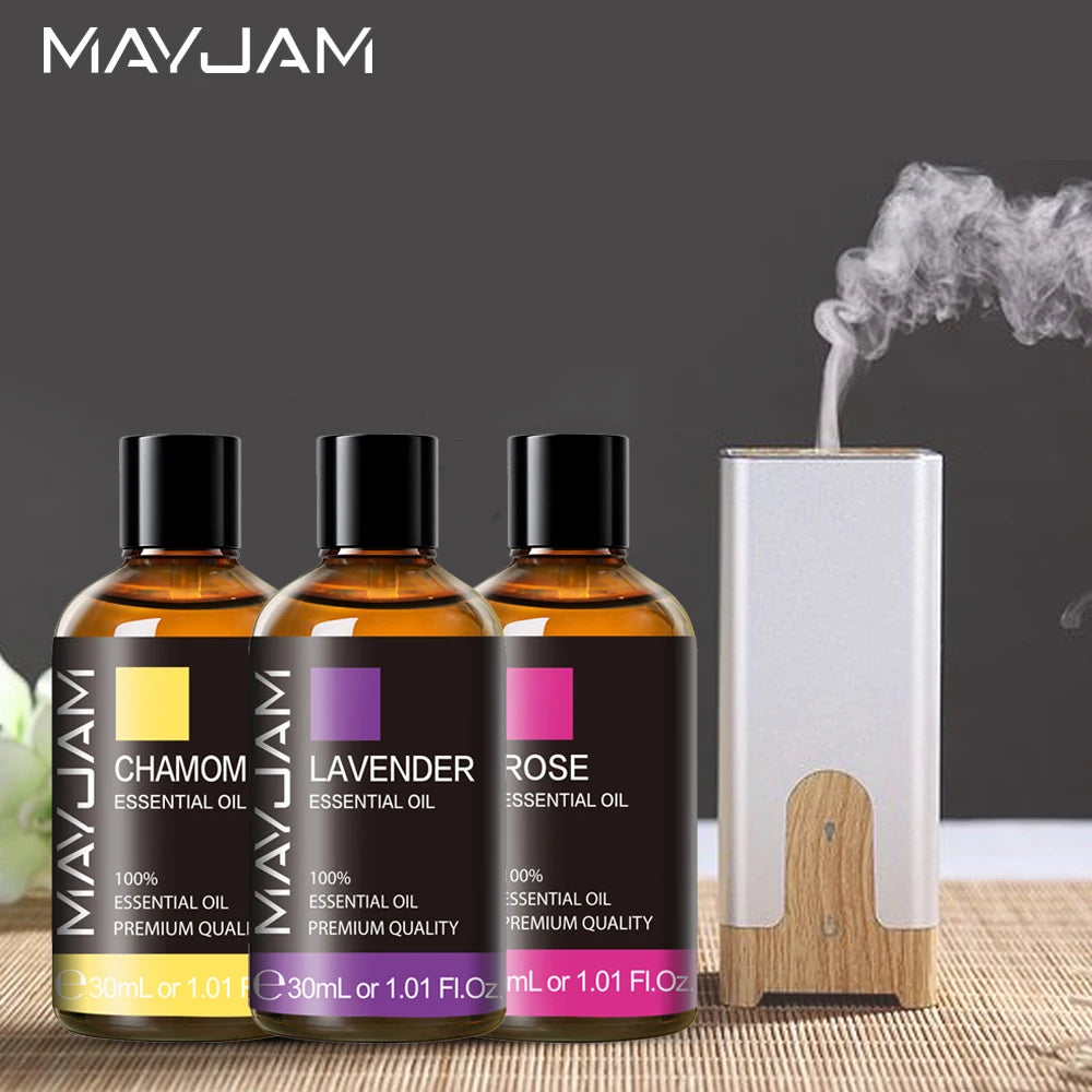 MAYJAM 30ml with Dropper Natural Plant Essential Oil For Diffuser Scented Candle Frankincense Sandalwood Ylang-Ylang Aroma Oils